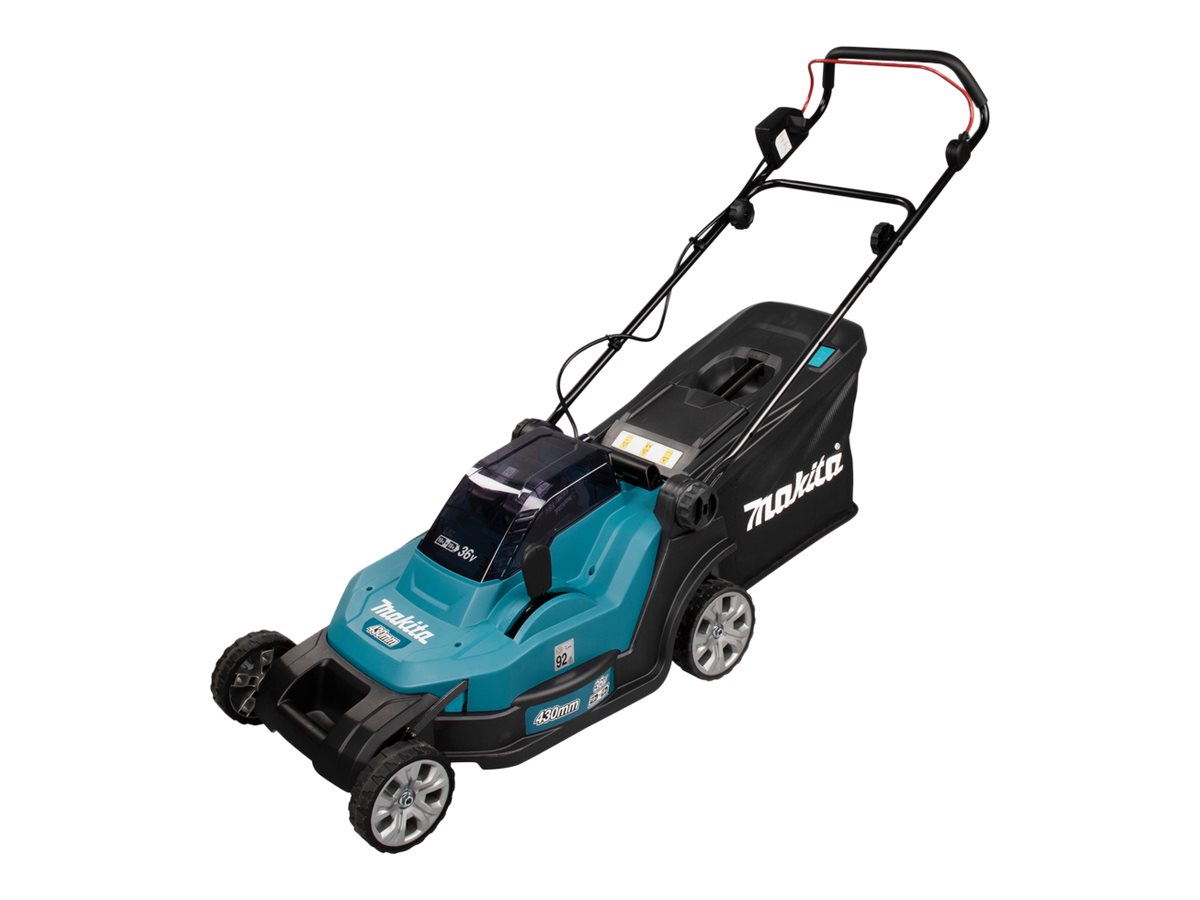 Makita DLM432PT2 - Rasenmäher - schnurlos - 18V - 5 Ah - 2 Akkus - 3600 1/min - 43 cm - 17.5 kg