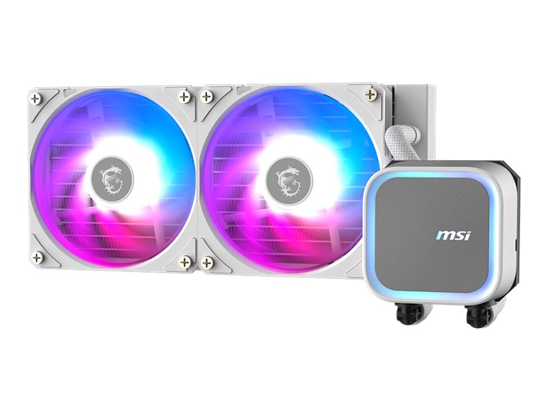 MSI MAG CORELIQUID A13 240 - Prozessor-Flüssigkeitskühlsystem - Kühlergröße: 360 mm - (für: LGA1150, LGA1151, LGA1155, LGA1156, LGA1200, LGA1700, LGA1851, AM5, AM4)Kupfer - 120 mm - weiß