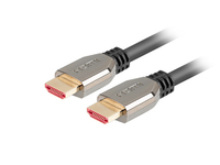 Lanberg Ultra High Speed - HDMI-Kabel - HDMImännlich zu HDMI männlich - 1 m - Schwarz - 8K60Hz Unterstützung - 5K120Hz Unterstützung - 4K240Hz Unterstützung