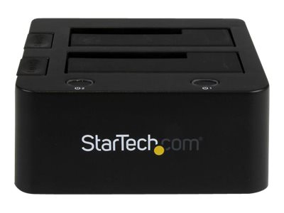 StarTech.com Dual-Bay USB 3.0 to SATA and IDE Hard Drive Docking Station, USB Hard Drive Dock, External 2.53.5 SATA III and IDE (40 pin)SSDHDD Docking Station - Hot-Swap Hard Drive Bays - Top-Loading
