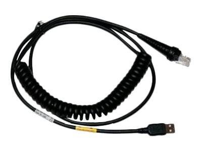 HONEYWELL STK Cable - USB-Kabel - USB (M) - 3m - gewickelt - Schwarz - für Honeywell MS1633 FocusBT; Hyperion 1300g; Voyager 1200g - 1452g