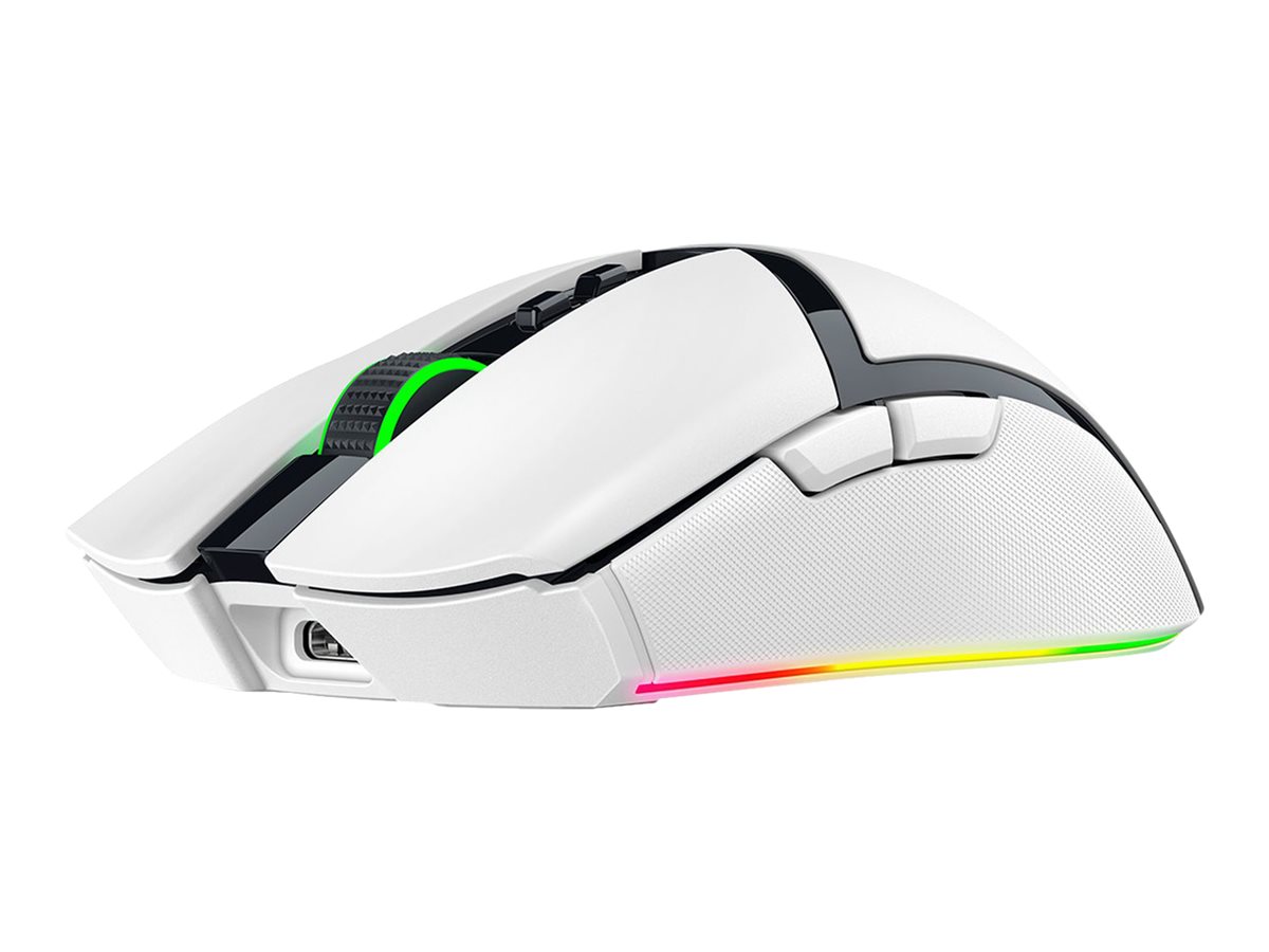 Razer Cobra Pro - Maus - Gaming - Für Rechtshänderoptisch - 8 Tasten - kabelgebunden - kabellos - USB - weiß