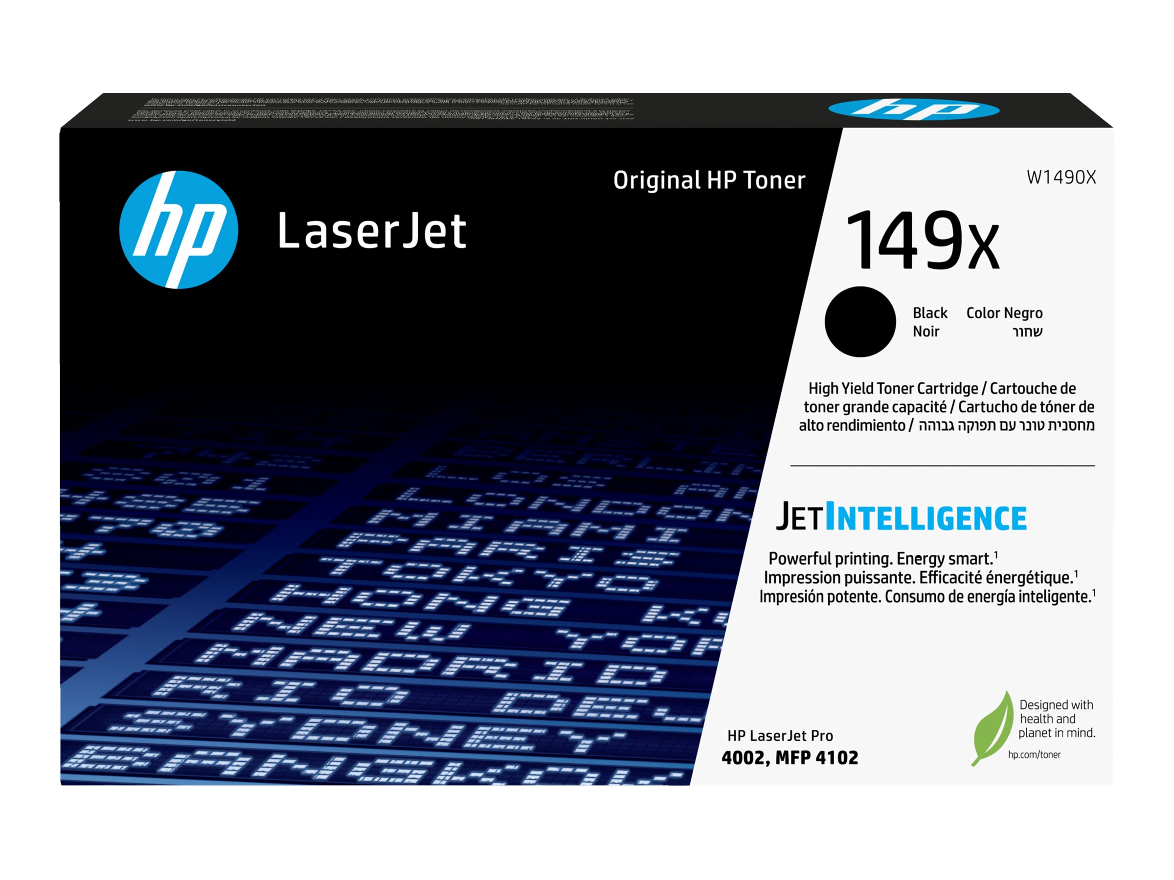 HP 149X - Mit hoher Kapazität - Schwarz - original - LaserJet - Tonerpatrone (W1490X)für LaserJet Pro 4001 - 4002 - 4003 - 4103 - MFP 4101 - MFP 4102 - MFP 4103 - MFP 4104