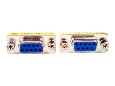 StarTech.com Slimline DB9 serieller Gender Changer - Bu/Bu - Serieller Gender Changer - DB-9 (W)zu DB-9 (W) - für P/N: ICUSB2324852 - ICUSB422 - NETRS232 - NETRS2321P - NETRS2321POE - NETRS2322P - NET