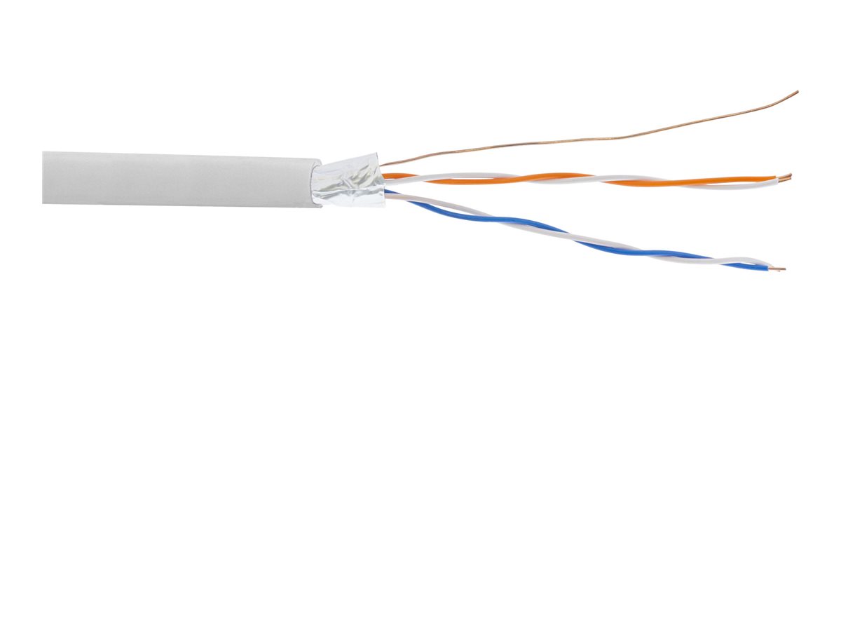InLine Telefon-Kabel 4-adrig - 2x2x0,6mm - zum Verlegen - 25m Ringe