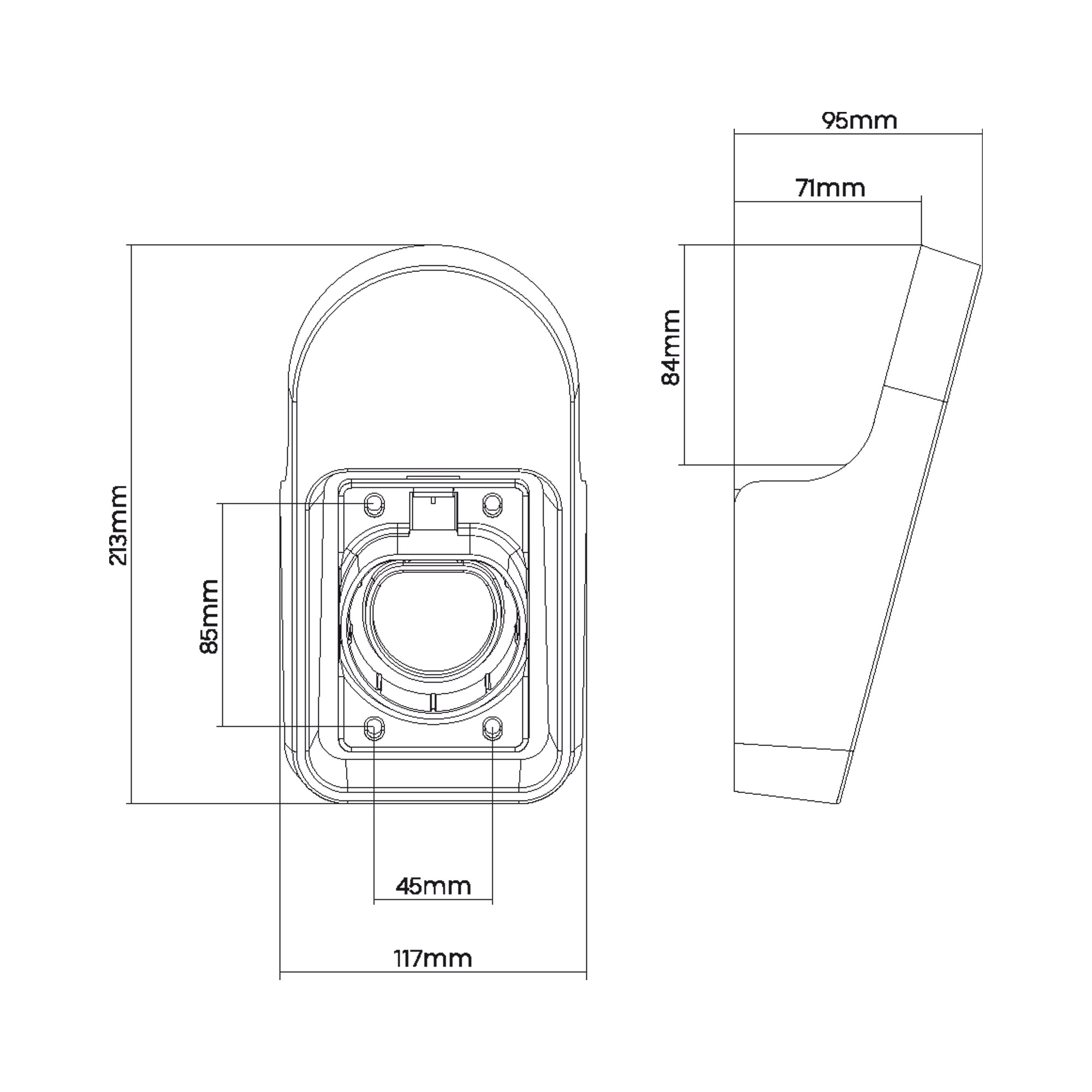 InLine Universal EV-Ladekabel Halterung - schwarzSchwarz