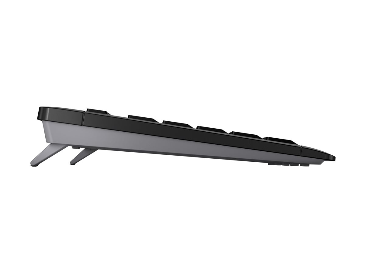 Cherry STREAM KEYBOARD WIRELESS - Tastaturkabellos - 2.4 GHz - Schweiz - Tastenschalter: CHERRY SX - Schwarz