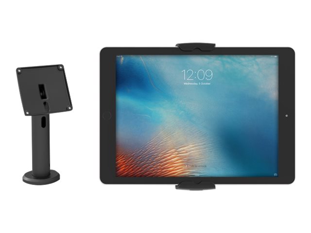Compulocks The Rise Stand Kiosk and Cling Universal Wall MOunt - Befestigungskit (Universalmontage, pole stand, Halterungsabdeckung)für Tablett - Schwarz - Bildschirmgröße: 17.8-33 cm (7"-13") - Monta