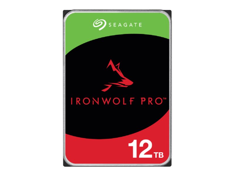 Seagate IronWolf Pro ST12000NT001 - Festplatte - 12 TB - intern - 3.5" (8.9 cm)SATA 6Gb/s - 7200 rpm - Puffer: 256 MB - mit 3 Jahre Seagate Rescue Datenwiederherstellung
