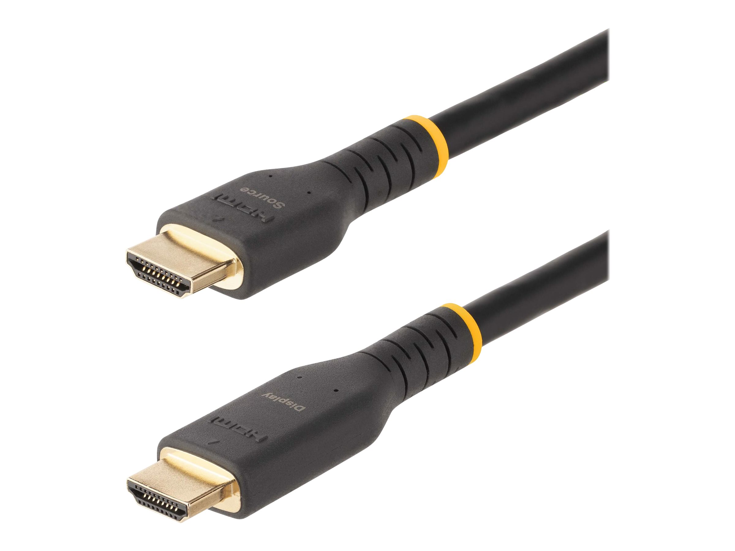 StarTech.com 10 m Aktives HDMI Kabel 4k, High-SpeedHDMI 2.0 ARC Kabel - Hohe Geschwindigkeit - HDMI-Kabel mit Ethernet - HDMI männlich zu HDMI männlich - 10 m - Schwarz