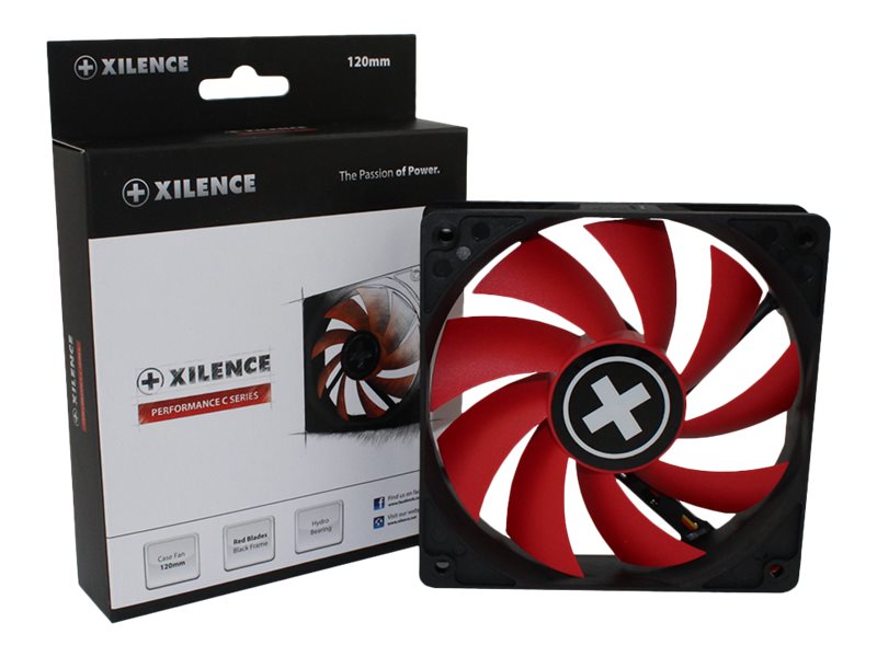 Xilence Performance C Series XPF120.R - Gehäuselüfter120 mm - Schwarz - Rot