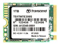 Transcend 300S - SSD - 1 TB - intern - M.2 2230 - PCIe 3.0 x4 (NVMe)Type: M.2 2230 • NVMe PCIe 3.0 x4 (NVMe) • Flash-Typ:  3D NAND • Flash Kapazität: 1 TB • Lesen: 2000MB/s - Schreiben: 1650MB/s SLC-C