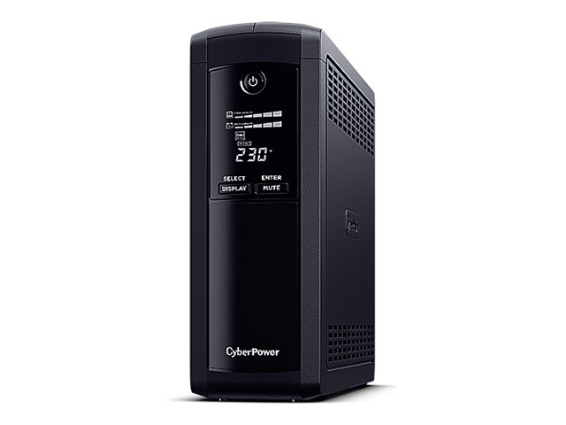 CyberPower Systems CyberPower Value Pro VP1200ELCD - USV - Wechselstrom230 V - 720 Watt - 1200 VA - 1-phasig - 7.2 Ah - RS-232 - USB - Ausgangsanschlüsse: 4 - Schwarz