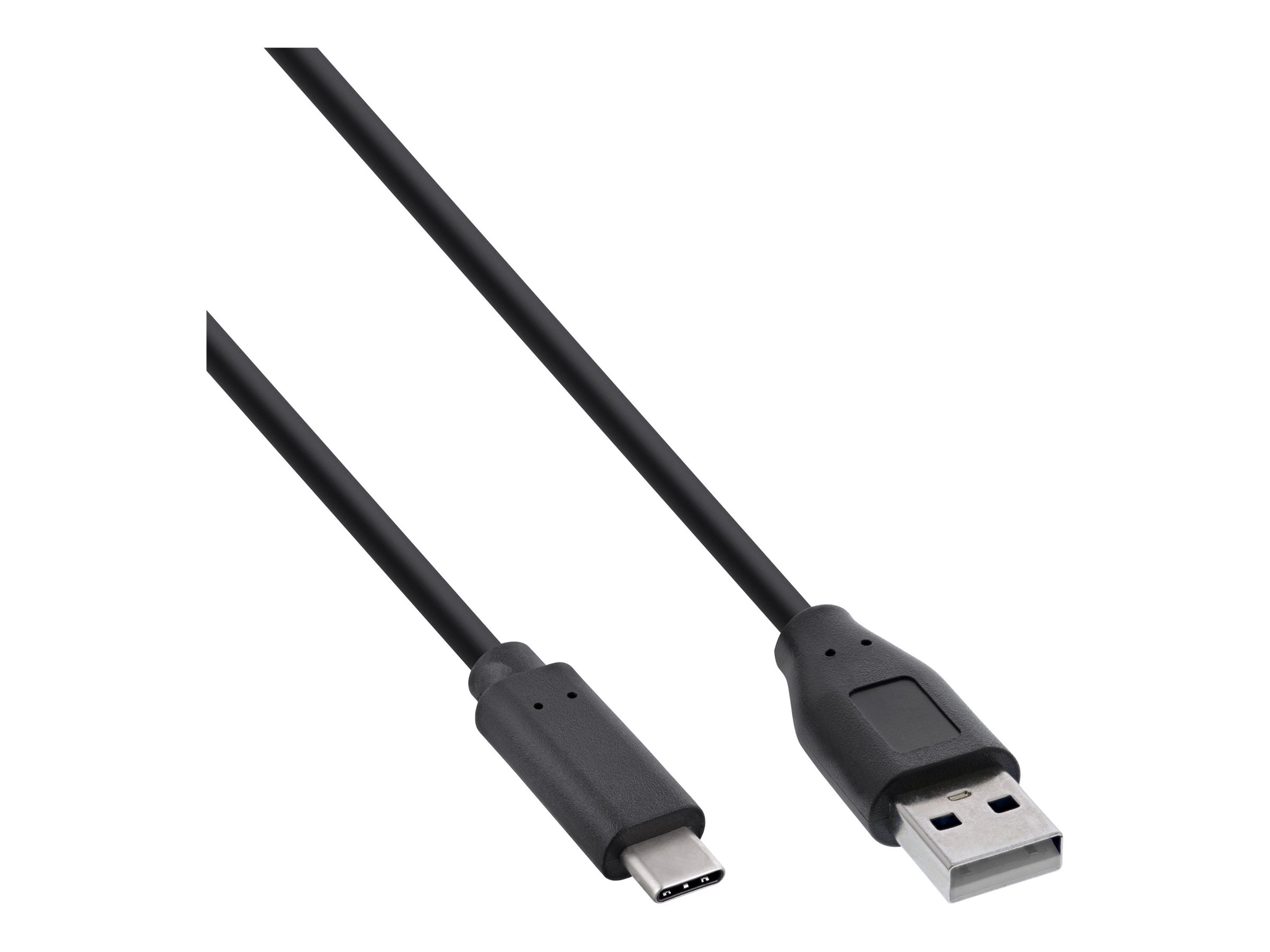 InLine USB 2.0 Kabel - USB-C Stecker an A Stecker - schwarz - 3mA - 3 m - Schwarz