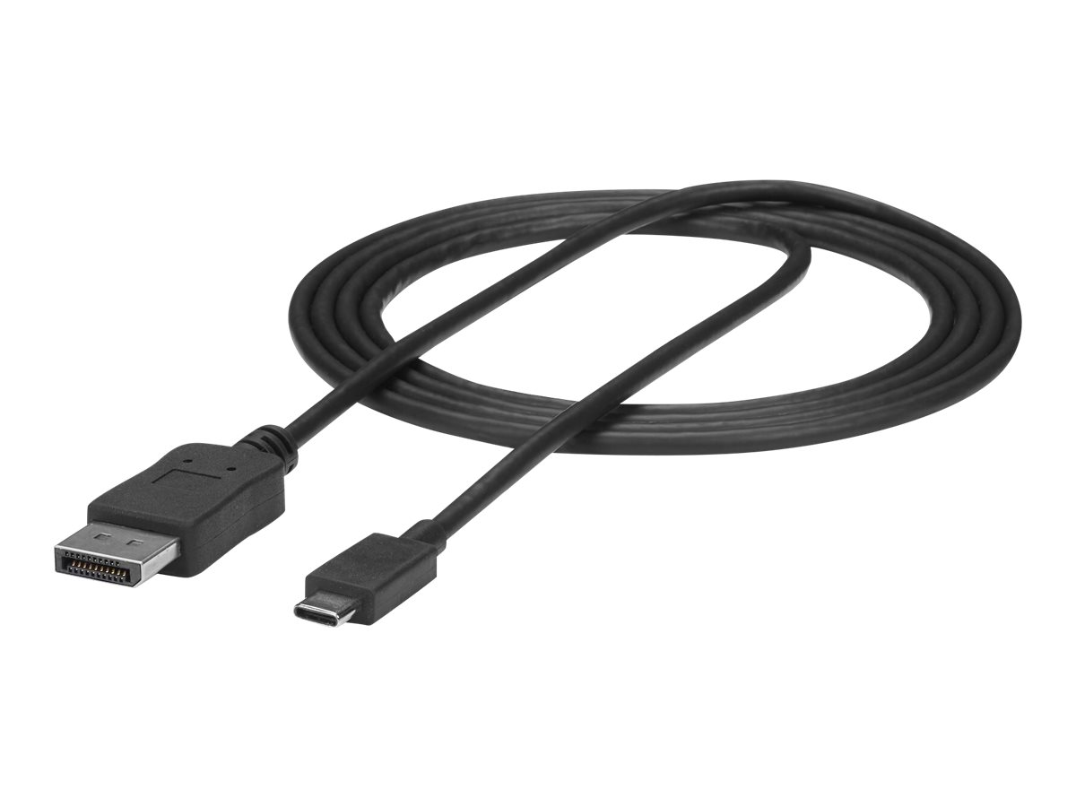 StarTech.com StarTech 1,8 m USB-C auf DisplayPort Adapter Kabel - 4K 60Hz - DisplayPort-Kabel - USB-C (M)zu DisplayPort (M) - Displayport 1.2/Thunderbolt 3 - 1.8 m - Unterstützung für 4K60Hz (3840 x 2
