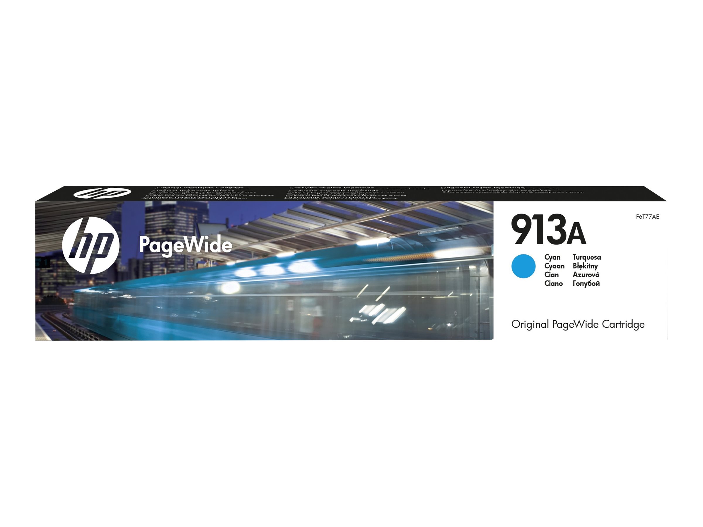 HP 913A - Cyan - original - PageWide - Tintenpatronefür PageWide 352 - 377 - MFP 377; PageWide Pro 452 - 477 - 552 - 577 - MFP 477