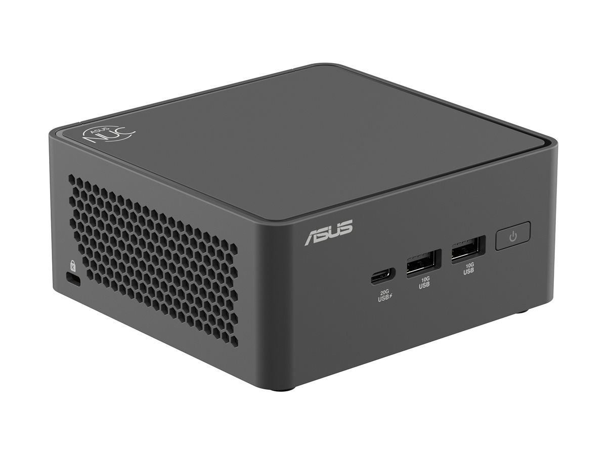 ASUS NUC 15 Pro Tall Kit RNUC15CRHV500002 - BareboneMini-PC - 1 x Core Ultra 5 235H / 2.4 GHz - vPro - RAM 0 GB - Arc Graphics 140T - 1GbE - 2.5GbE - Wi-Fi 6 - Bluetooth - Wi-Fi 7 - WLAN: 802.11a/b/g/