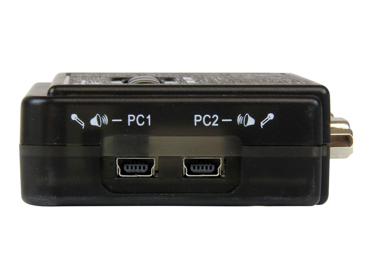 StarTech.com 2 Port USB KVM Switch Kit mit Audio und Kabeln - 2-fach USB VGA Desktop Umschalter inkl. Kabel - KVM-/Audio-Switch - 2 x KVM/Audio - 1 lokaler Benutzer - Desktop