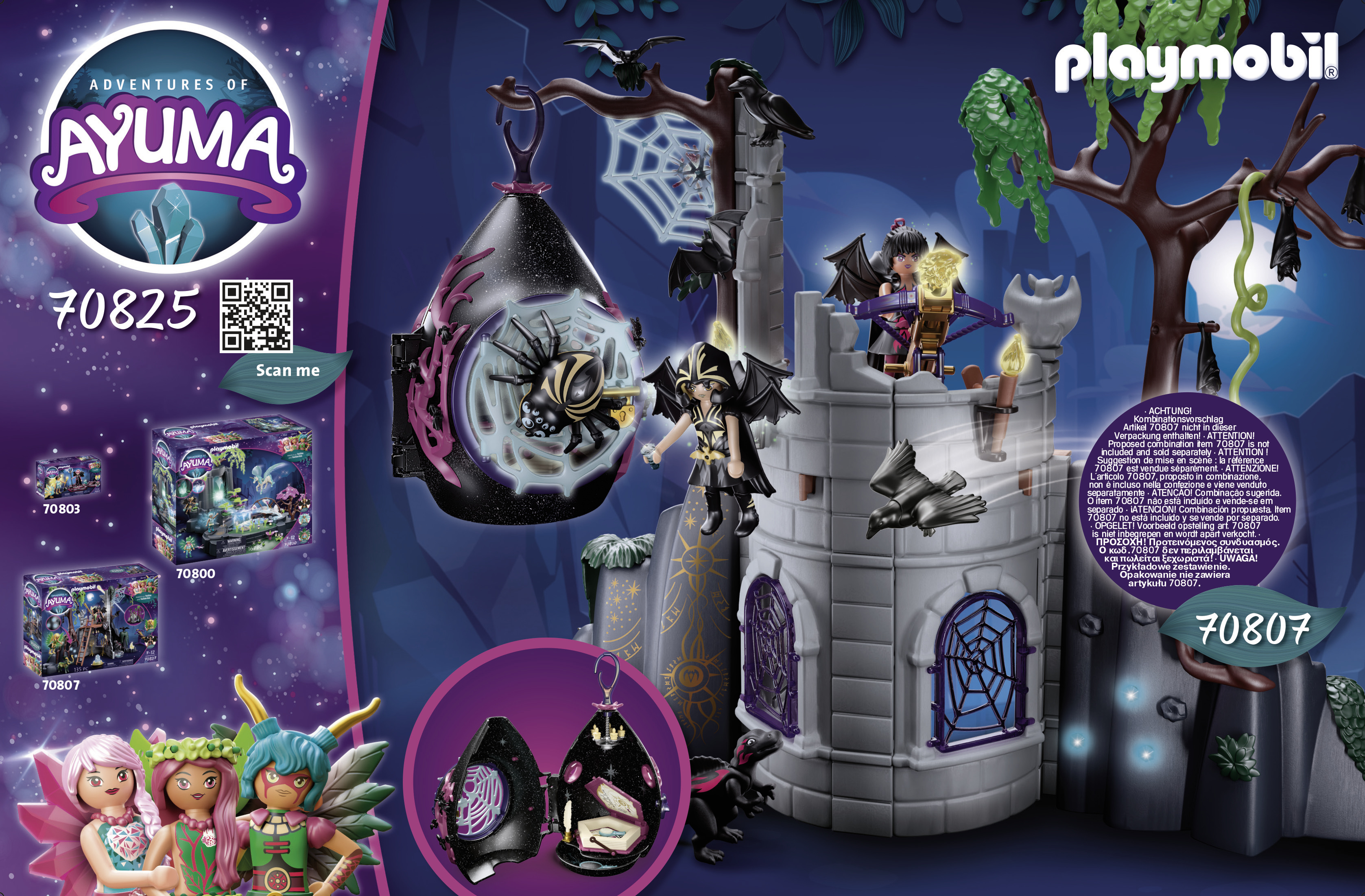PLAYMOBIL Ayuma Unterschlupf der Bat Fairies, Aktion/Abenteuer, 7 Jahr(e), Mehrfarbig, Kunststoff Unterschlupf der Bat Fairies