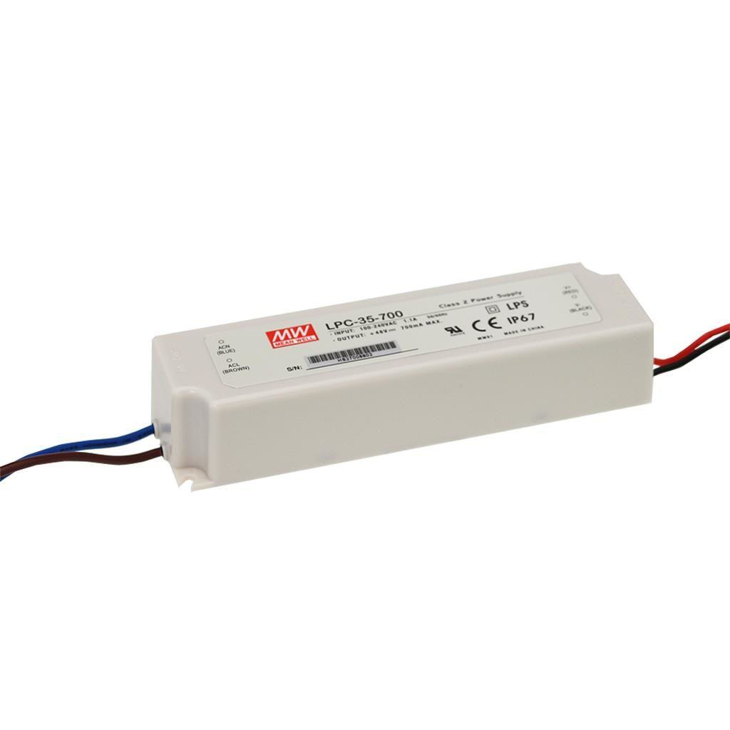 Meanwell MEAN WELL LPC-35-700, Lighting, Drinnen, 110 - 230 V, 35 W, 48 V, AC-an-DC35.000 W