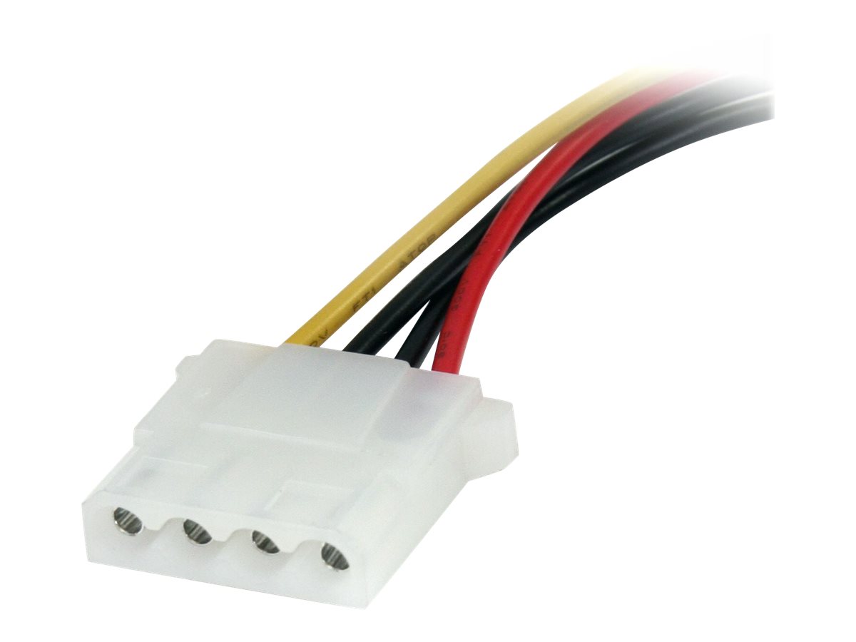 StarTech.com 15cm SATA auf LP4 Stromadapter - Bu/St - Netzteil - SATA-Stromstecker (M)zu interne Stromversorgung - 4-polig (W) - 15 cm - Schwarz - für P/N: 25S22M2NGFFR - HSB225S3R - S322M225R - SAT2M