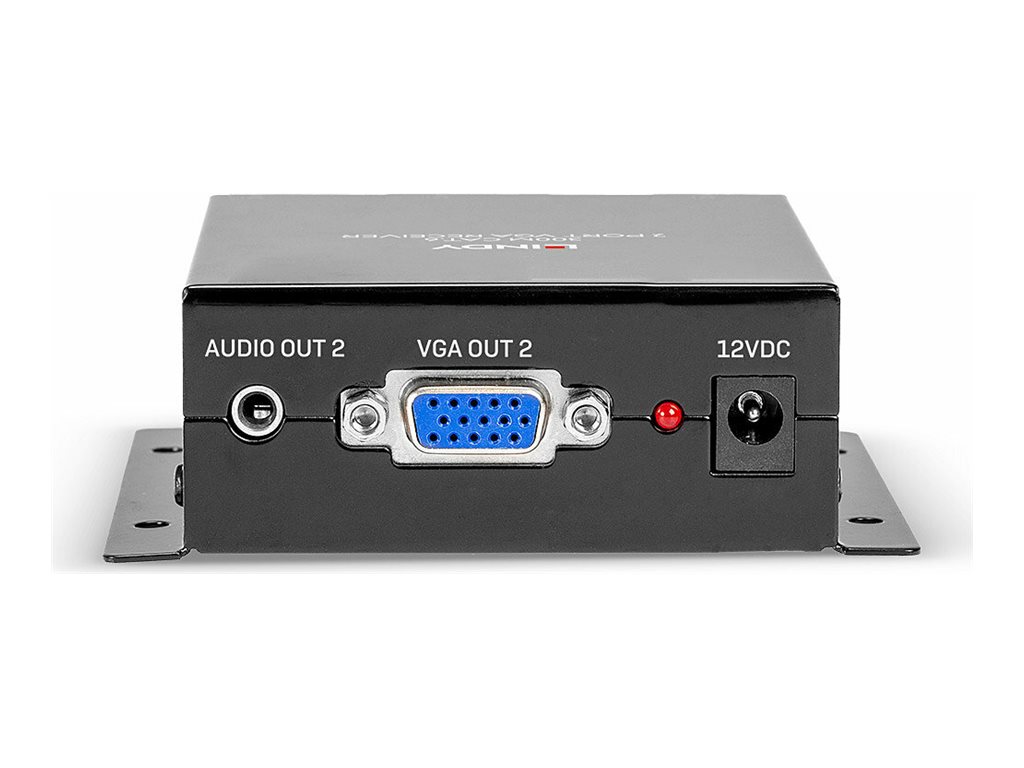 Lindy Cat.6 2 Port VGA Receiver - Erweiterungfür Video/Audio - Empfänger - bis zu 300 m