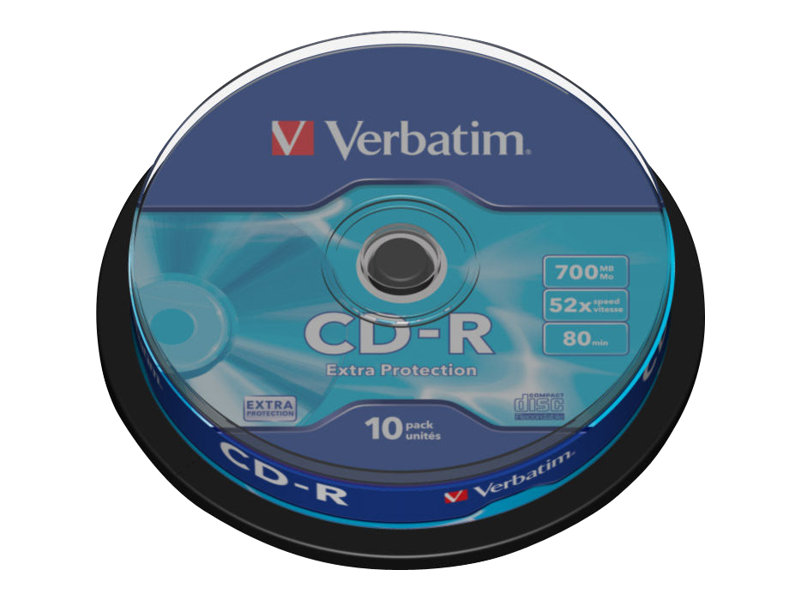 Verbatim 10 x CD-R - 700 MB (80 Min) 52xSpindel