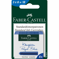 FABER-CASTELL 201621, Blau, Blau, Füllfederhalter, 18 Stück(e)
