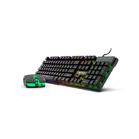 Cian Technology GmbH Inca IKG-448, Kabelgebunden, USB, Mechanischer Switch, RGB-LED, Schwarz, Maus enthalten6 Tasten - QWERTY - Deutschland
