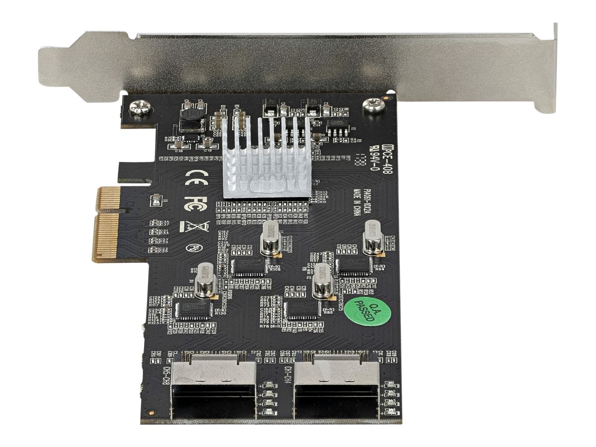 StarTech.com SATA PCIe Controller 8 Port - 6 Gbit/s PCI Express SATA Adapter - SATA PCIe Schnittstellenkarte - PCI-e x4 Gen 2 zu SATA III - SATA HDD/SSD (8P6G-PCIE-SATA-CARD)Speicher-Controller - SATA