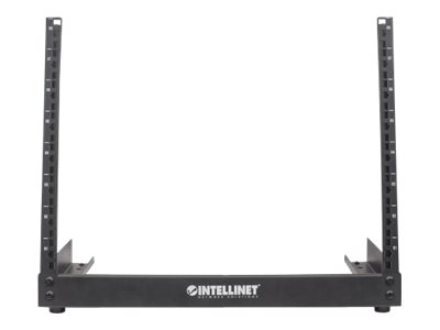 Intellinet 19" 2-Pfosten Desktop-Laborgestell, 12 HE, Flatpack, schwarz, Freistehendes Gestell, 12U, 3,4 kg, Schwarz19" 2-Pfosten Desktop-Laborgestell - 12 HE - Flatpack - schwarz