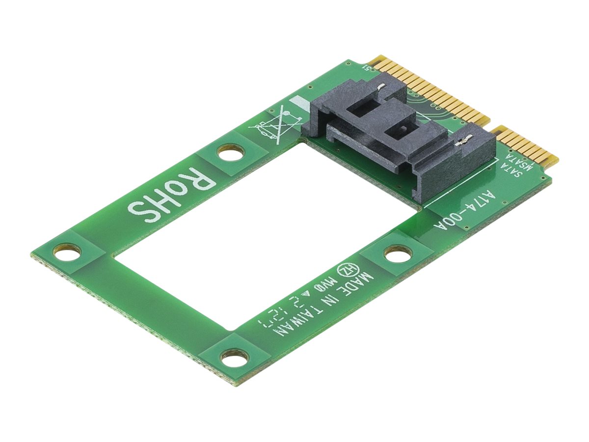 StarTech.com mSATA auf SATA Festplatten / SSDAdapter - Mini Serial-ATA zu SATA Konverter - Festplatten Adapter / Konverter - Speicher-Controller - 1 Sender/Kanal - mSATA - SATA 6Gb/s