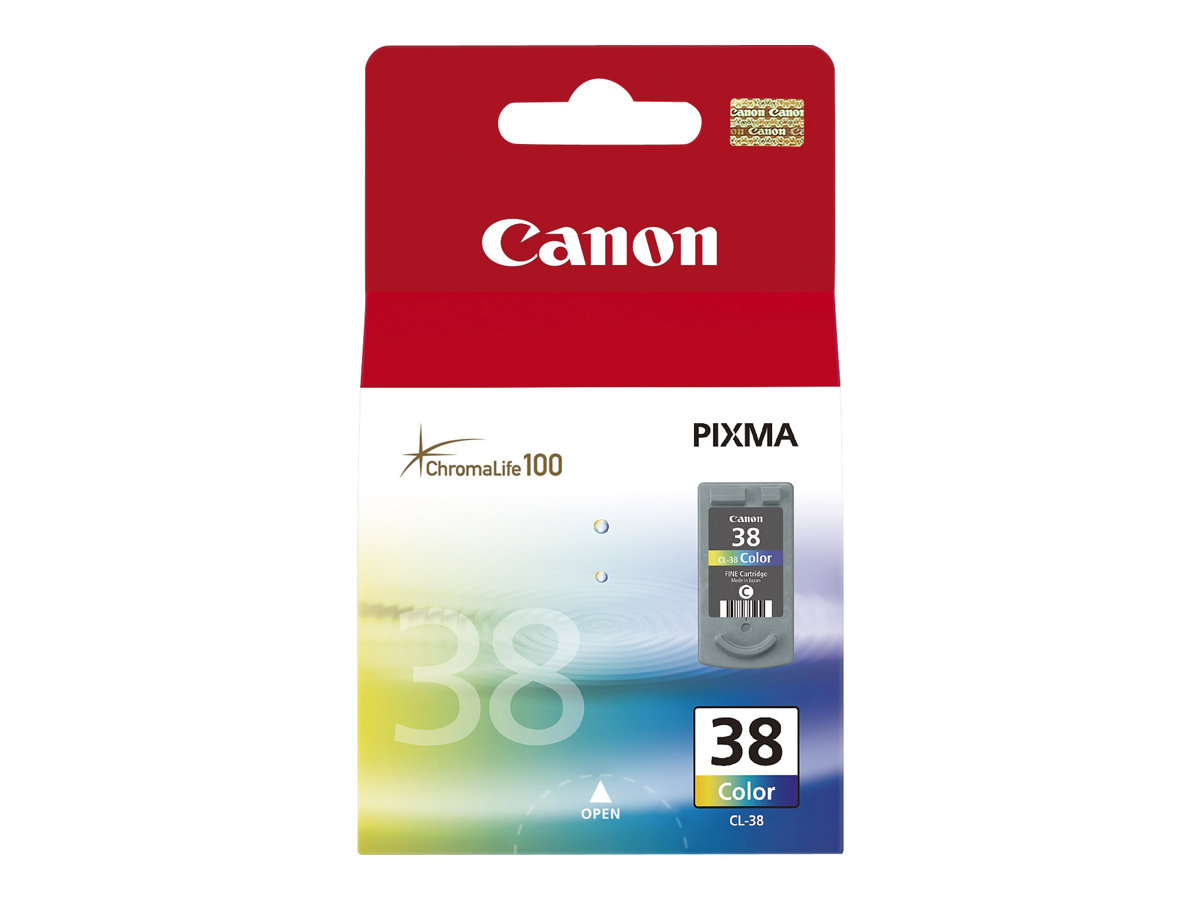 Canon CL-38 - 9 ml - Farbe (Cyan, Magenta, Gelb)original - Tintenpatrone - für PIXMA iP1800 - iP1900 - iP2500 - iP2600 - MP140 - MP190 - MP210 - MP220 - MP470 - MX300 - MX310