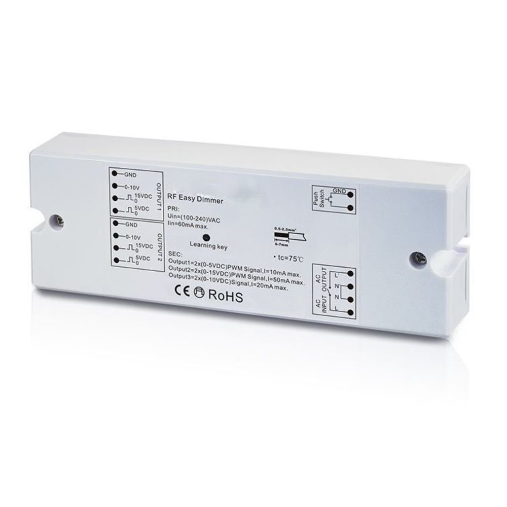Synergy 21 S21-LED-SR000080, Weiß, 868.3 MHz, LED, 0 - 15 m, -10 - 60 °C, IP20LED Controller EOS 05 1-Kanal Controller 0-10V