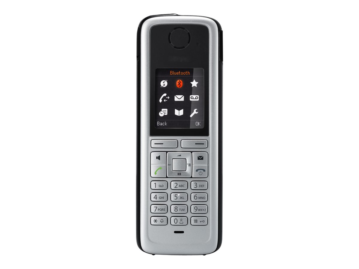 Unify OpenStage M3 - Schnurloses Erweiterungshandgerätmit Bluetooth-Schnittstelle - DECT - Schwarz - Silber