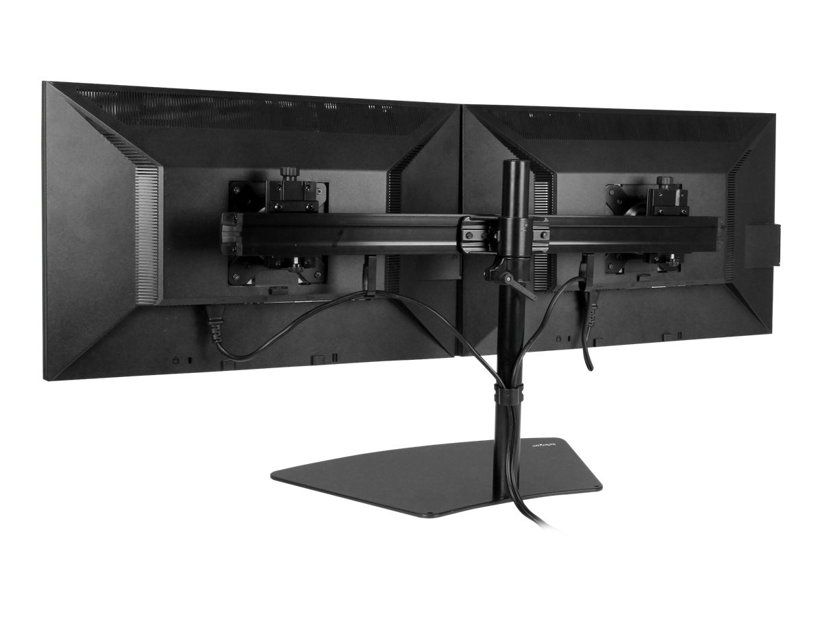 StarTech.com Startech Dual-Monitorhalter - Monitor Halterung für zwei Displays - Aufstellung - einstellbarer Arm - für LCD-Display - Kunststoff, Aluminium, Stahl - Schwarz - Bildschirmgröße: 61 cm (24