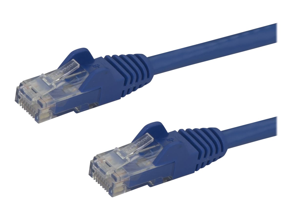 StarTech.com 5m CAT6 Ethernet Cable, 10 Gigabit Snagless RJ45 650MHz 100W PoE Patch Cord, CAT 6 10GbE UTP Network Cable w/Strain Relief, Blue, Wiring is UL Certified/TIA - Category 6 - 24AWG (N6PATC5M