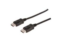 DIGITUS DisplayPort Anschlusskabel, 1mzu DisplayPort (M) - 1 m - geformt - 4K Unterstützung - Schwarz