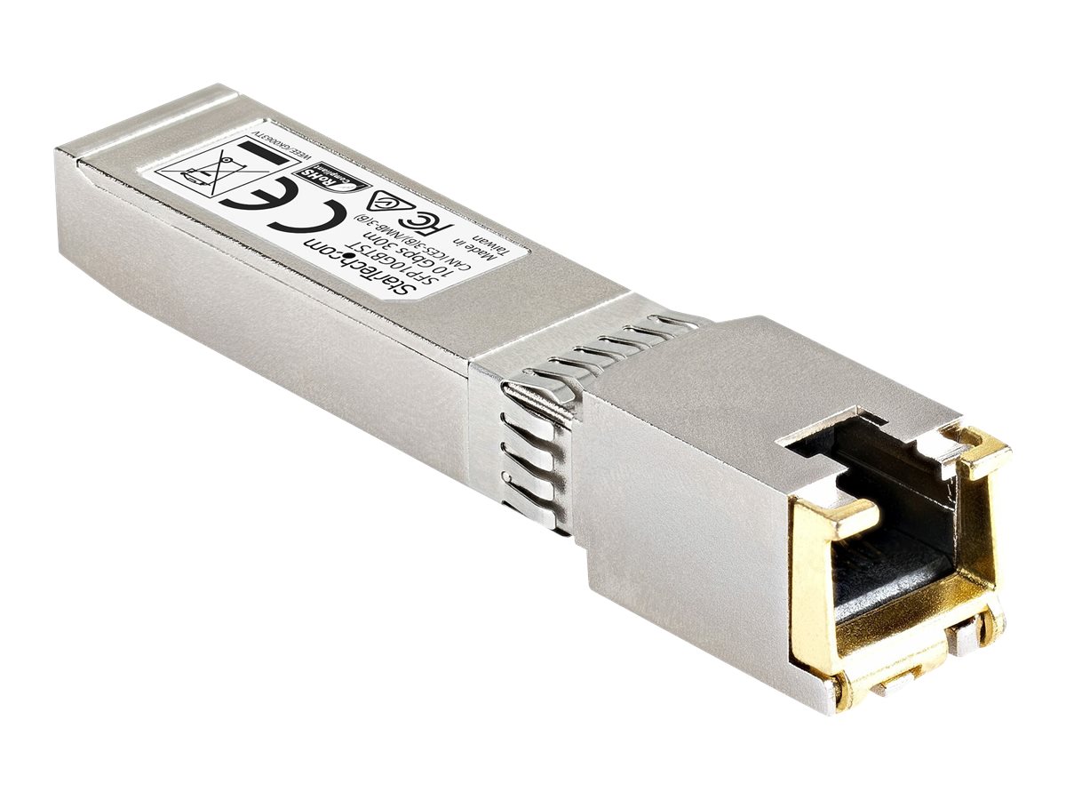 StarTech.com Cisco kompatibles SFP+ TransceiverModul - 10GBASE-T - MSA konform - RJ45 Kupfer - 10GBASE-T - 30m mit CAT6a - SFP+-Transceiver-Modul - 10GbE - 10GBase-T - RJ-45 - bis zu 30 m