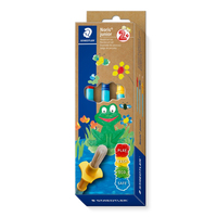 STAEDTLER 98940-SBK3, Bürstenset, Rundbürste, SynthetischKinder-Pinselset - Noris junior 989 40