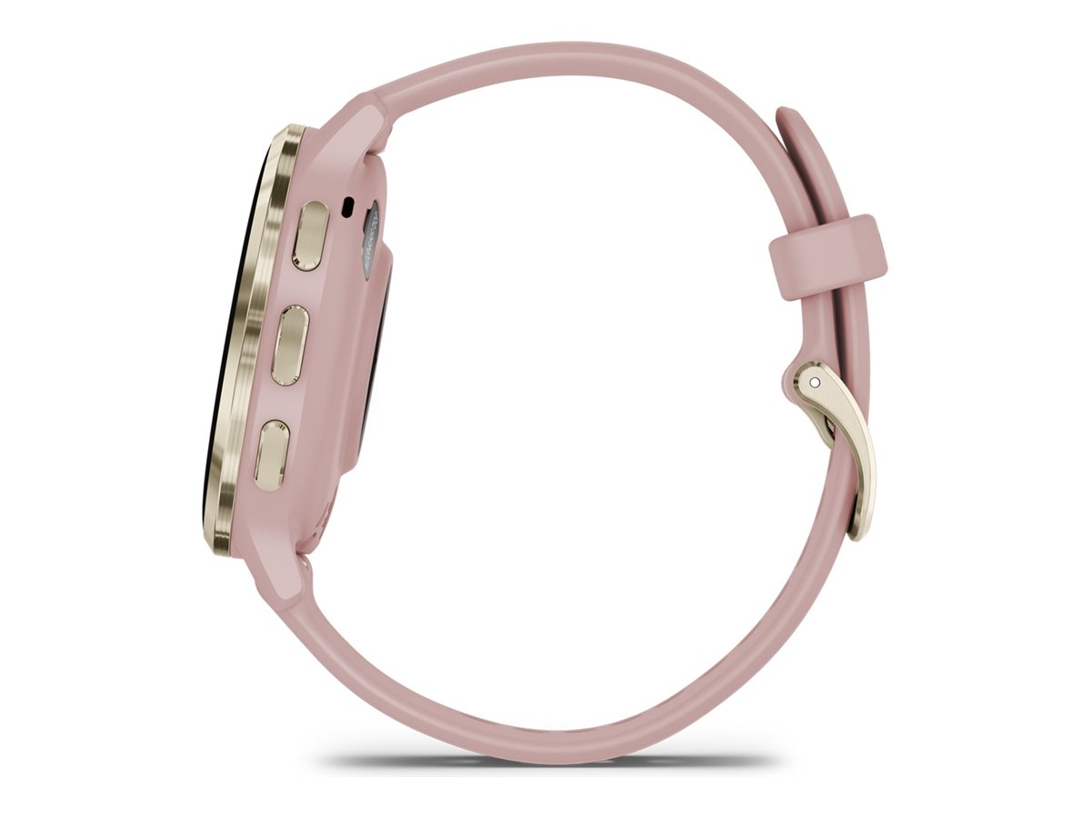 Garmin Venu 3S - 41 mm - Rosa - intelligente Uhr mit Band - Silikon - Handgelenkgröße: 110-175 mm - Anzeige 3.04 cm (1.2")8 GB - Bluetooth - Wi-Fi - ANT+ - 40 g