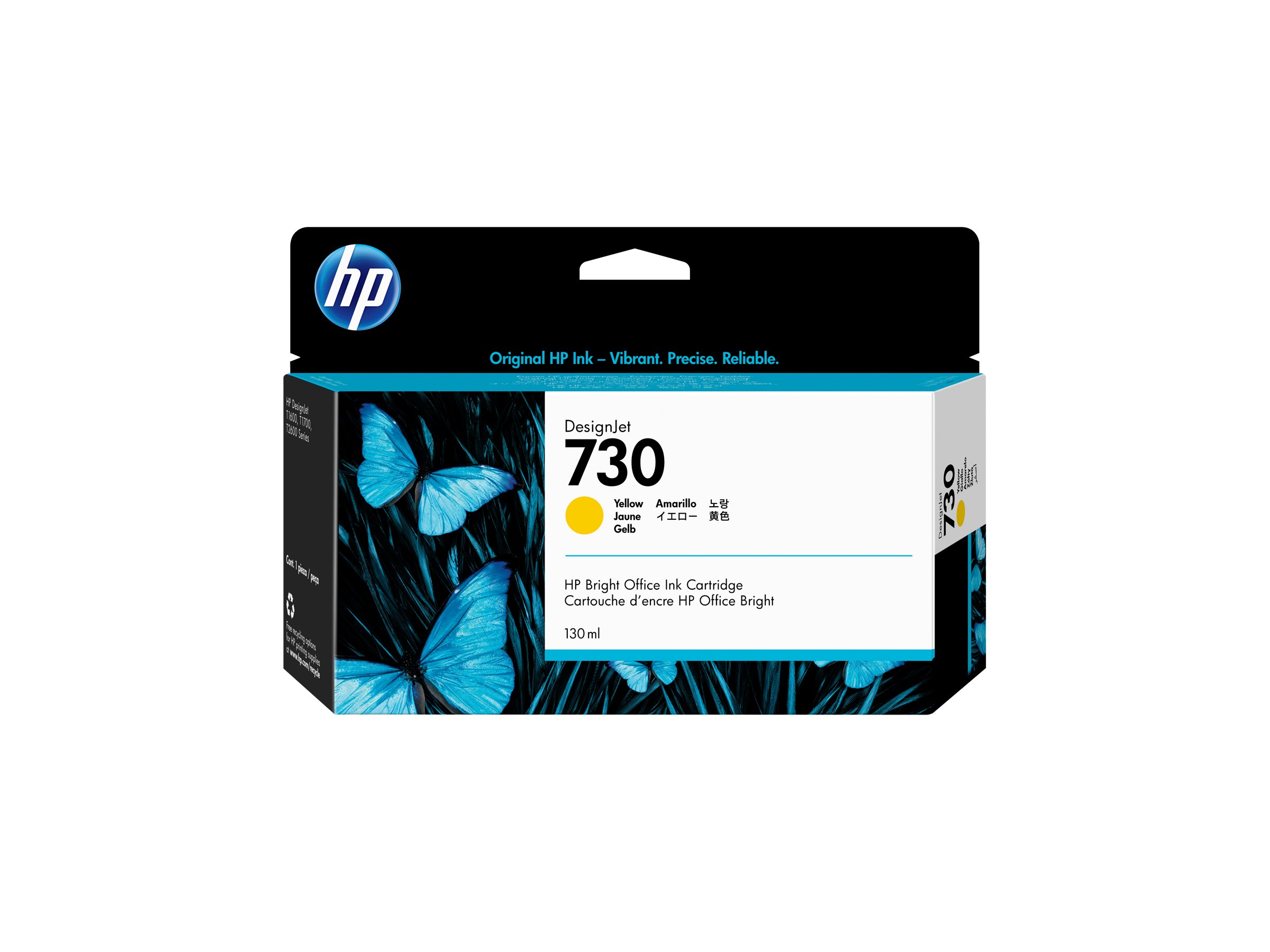 HP 730 - 130 ml - Gelb - original - DesignJetTintenpatrone - für DesignJet SD Pro MFP - T1600 - T1600dr - T1700 - T1700dr - T1708 - T1708dr - T2600 - T2600dr