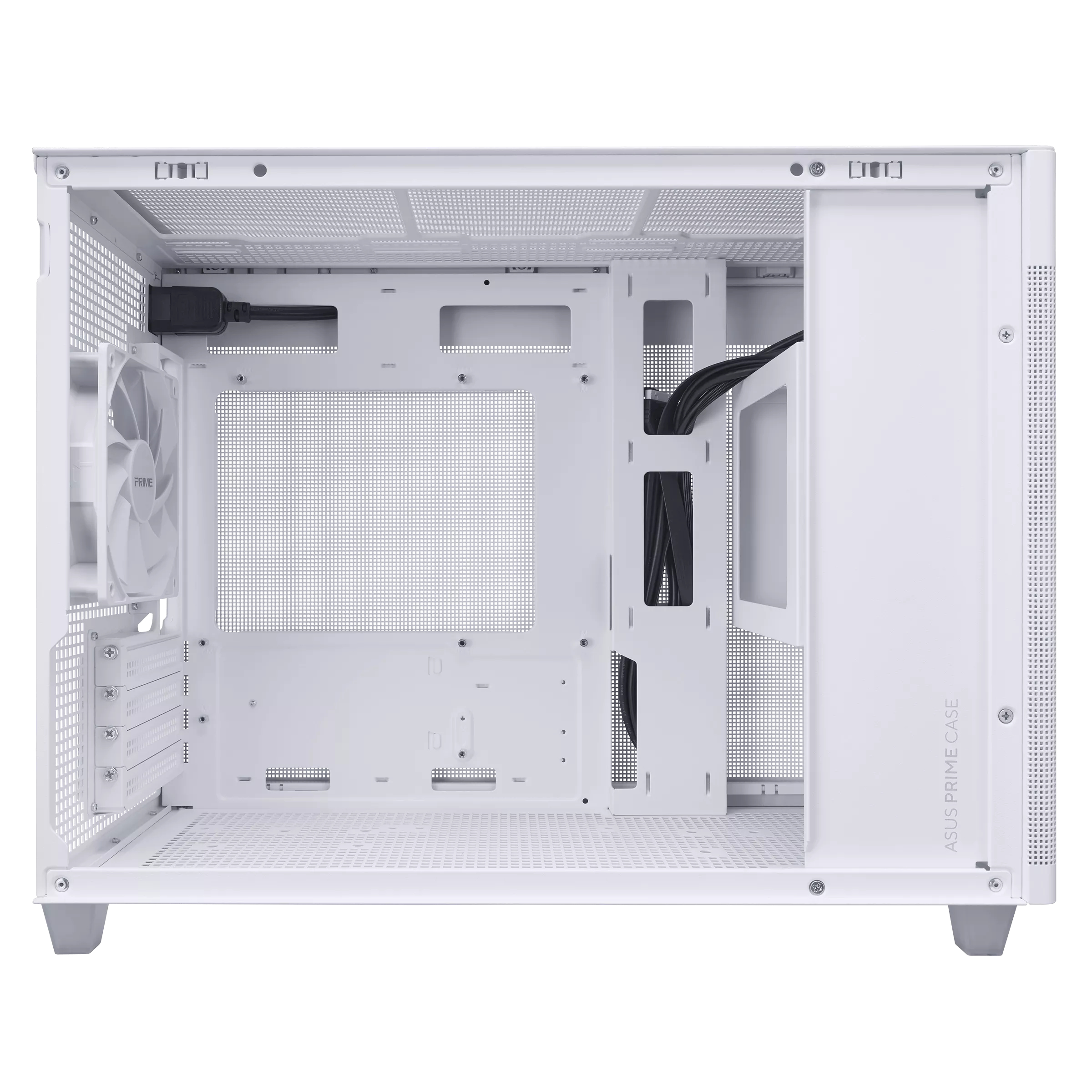 ASUS Prime AP201 - Kleiner Turm - micro ATXkeine Spannungsversorgung - weiß - USB/Audio