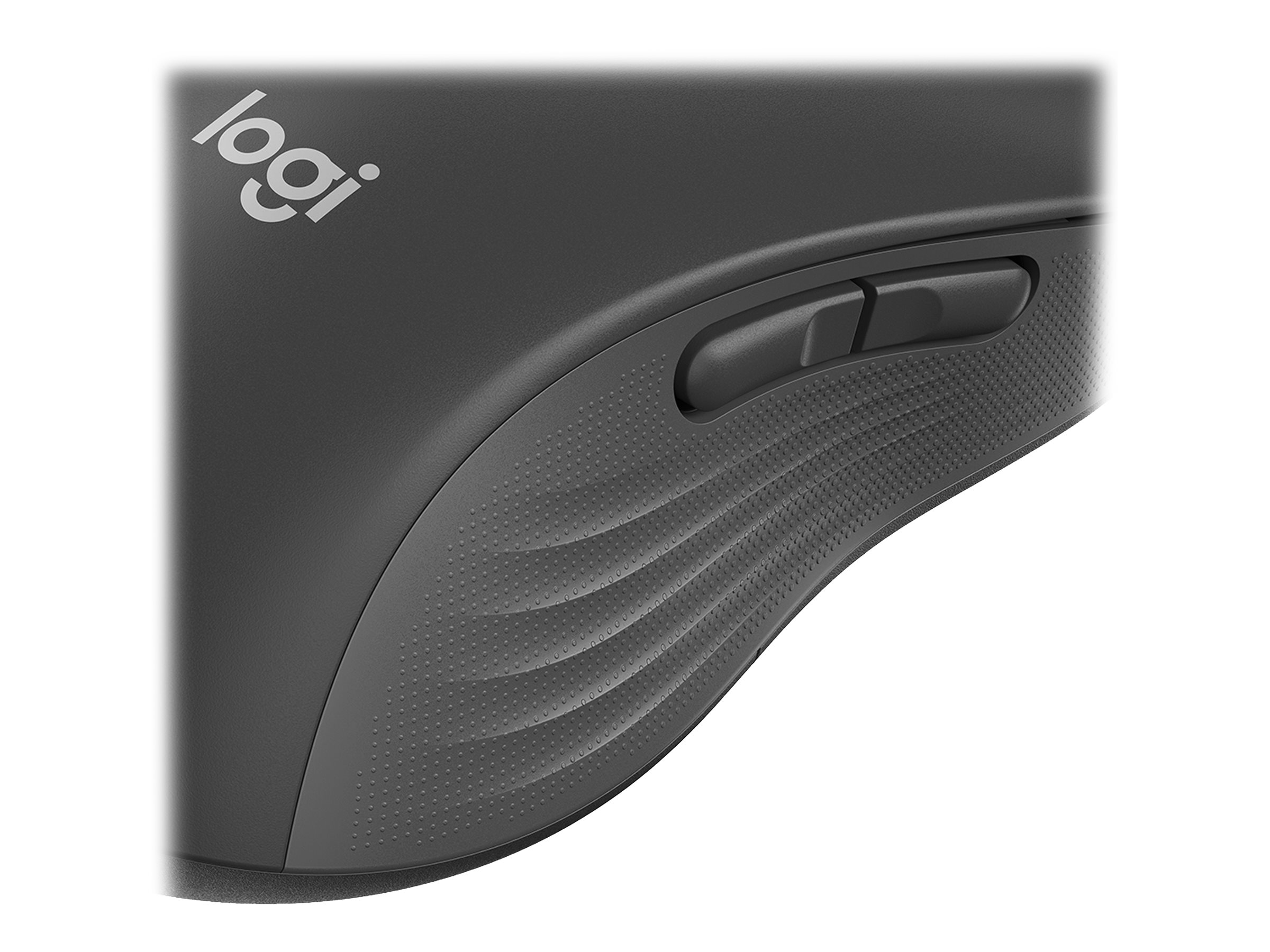 Logitech Signature M650 L LEFT - Maus - großeGröße - Für Linkshänder - optisch - 5 Tasten - kabellos - 2.4 GHz - Bluetooth - Logitech Logi Bolt USB-Empfänger - Graphite