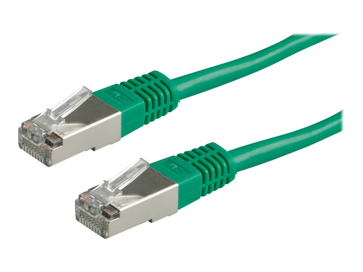 VALUE Patch-Kabel - RJ-45 (M) zu RJ-45 (M)1.5 m - SFTP - PiMF - CAT 6e - geformt - verseilt - grün