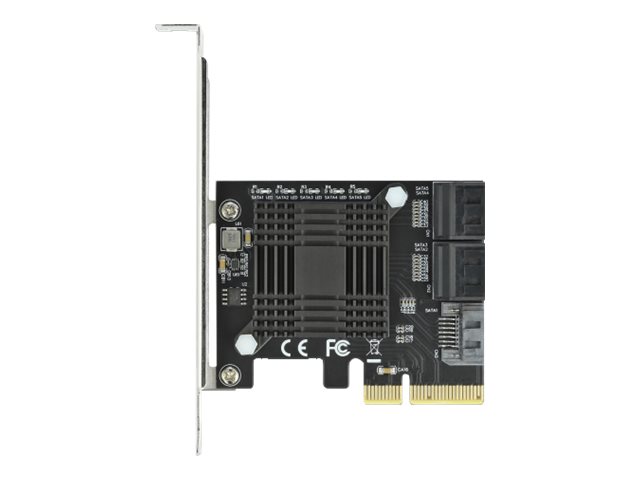 Delock 5 port SATA PCI Express x4 Card - LowProfile Form Factor - Speicher-Controller - SATA 6Gb/s - Low-Profile - PCIe 3.0 x4