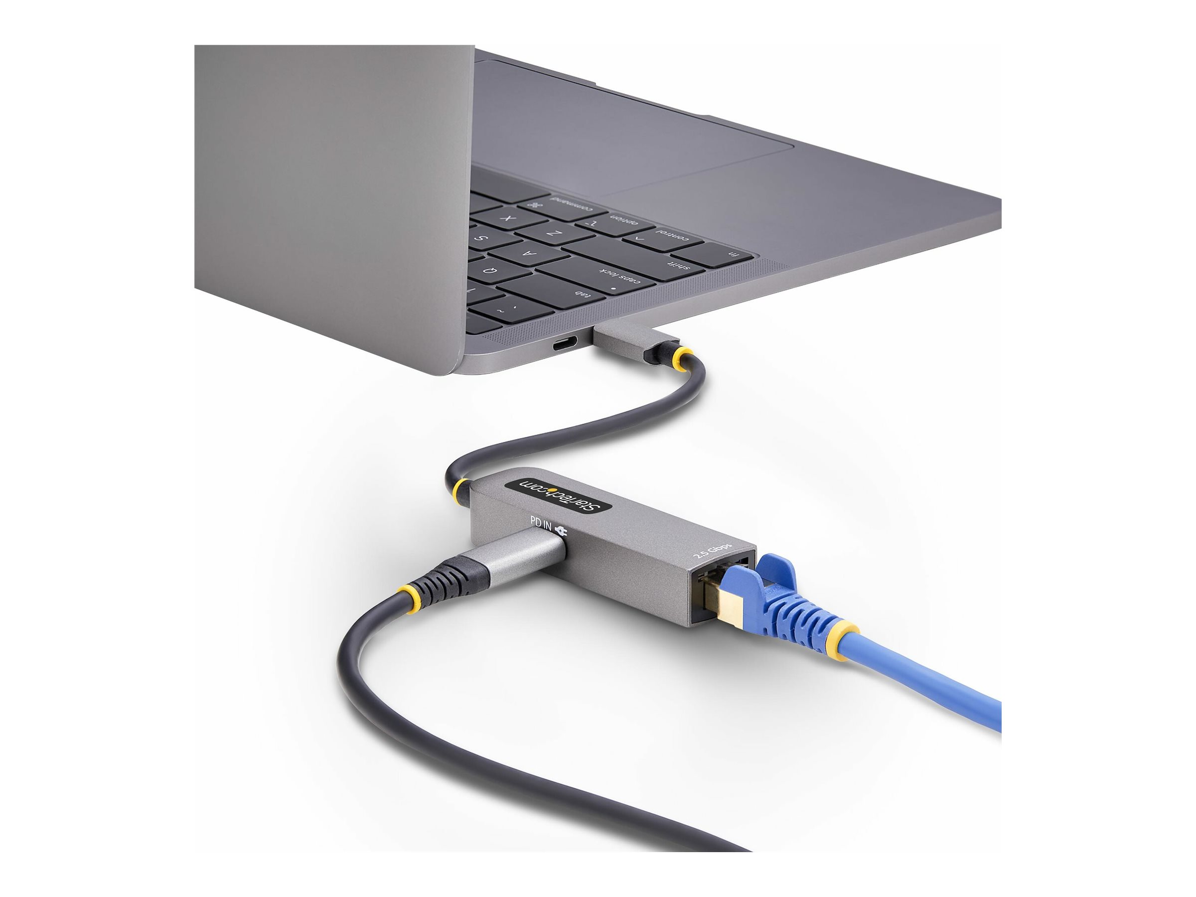 StarTech.com Startech 2.5GbE USB-C to Ethernet Adapter - NetzwerkadapterUSB-C 3.2 Gen 1 / Thunderbolt 3 - 10M/100M/1G/2,5 Gigabit Ethernet + USB-C 3.2 Gen 1 - Space-grau