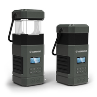 Albrecht DR 114 DAB, Batteriebetriebene Campingleuchte, Schwarz, 80 lm, USB C, Akku, USB
