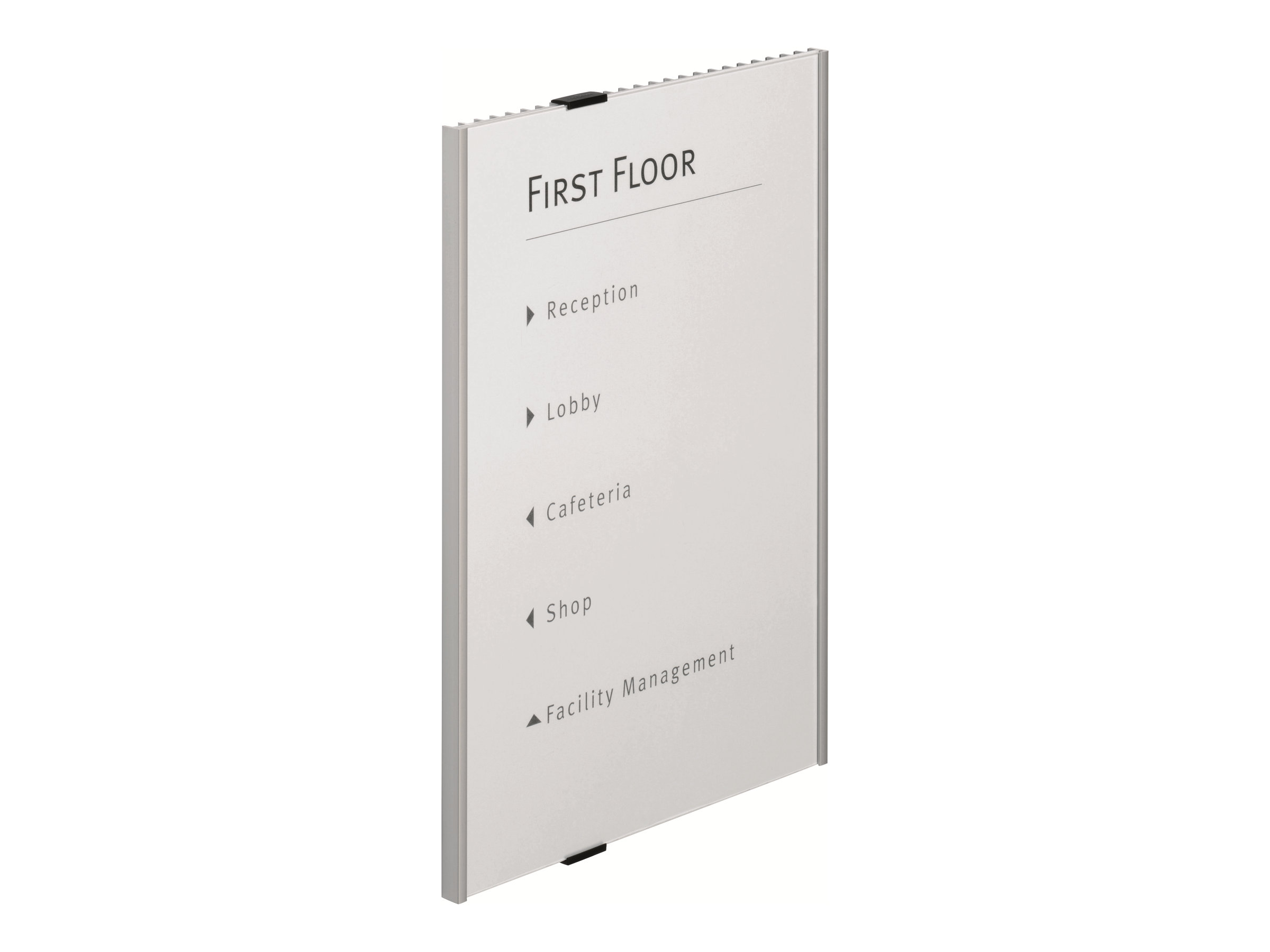 Durable INFO SIGN - Schildhalterung - geeignetfür Wandmontage - Türbefestigung - für A3 - Silber