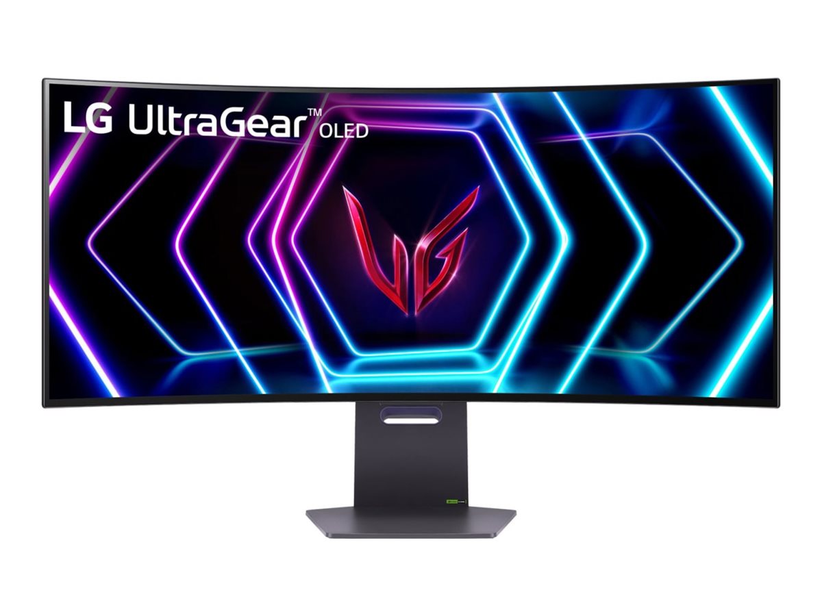 LG UltraGear 39GS95QE-B - OLED-Monitor - Gaming - gebogen - 99.1 cm (39")3440 x 1440 UWQHD @ 240 Hz - 275 cd/m² - 1500000:1 - DisplayHDR 400 True Black - 0.03 ms - 2xHDMI - DisplayPort
